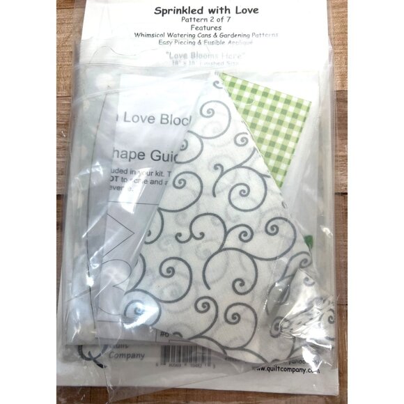 Sprinkled With Love Quilt Pattern 2 Of 7 Love Blooms Here Finished Block Size 18 - Picture 3 of 3